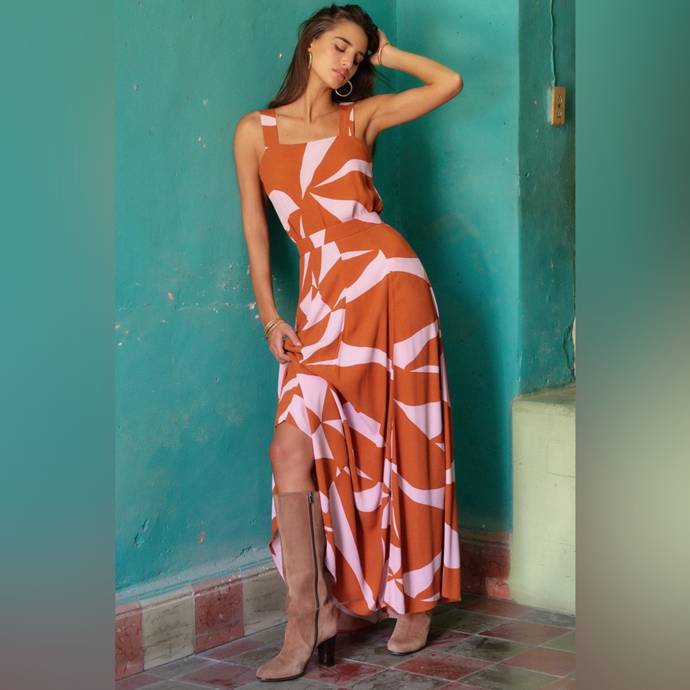 Mister Zimi Isobel Top & Catalina Skirt Set in Terracotta